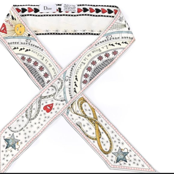 dior silk la roue de la fortune mitzah scarf - Picture 5 of 5